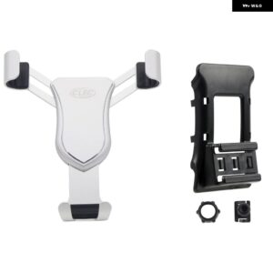 車用電話 ホルダー VW フォルクスワーゲン ゴルフ 6 2008 - 12 コンソール エアベント マウント 携帯電話 スタンド 携帯電話クリップ - Silver