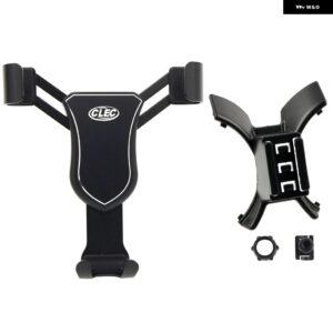 車用電話 ホルダー 日産 QASHQAI DUALIS J10 2006-2013 エアベント マウント クリップ 携帯電話 ホルダー 重力式携帯電話 スタンド - black