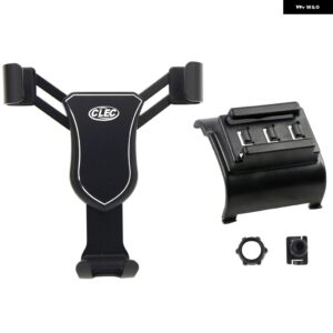 アウディ A6 2012-2018 車用 コンソール エアベント マウント ブラケット 携帯電話 ホルダー 重力式携帯電話 スタンド - black