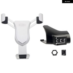 車載電話 ホルダー フォード ブロンコ 2021 - 23 ダッシュボード マウント クリップ 携帯電話 ホルダー 重力式携帯電話 スタンド - Silver