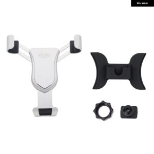 車 コンソール エアベント マウント ブラケット 電話 ホルダー 携帯電話クレードルスマートフォン スタンド アウディ A3 8V 2014 - 18 - Silver