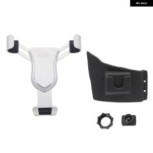 日産 パトロール Y62 2010-2019 車用 ダッシュボード コンソール エアベント マウント ブラケット 電話 ホルダー スマートフォン スタンド クレードル - Silver