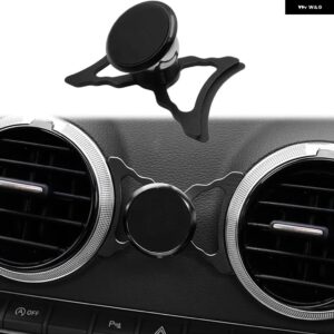 アウディ A3 S3 RS3 8P 8PA 2004-2013 コンソール エアベント マウント マグネット式電話 ホルダー 360度調整可能 - black