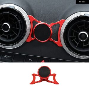 アウディ A3 S3 RS3 8P 8PA 2004-2013 コンソール エアベント マウント マグネット式電話 ホルダー 360度調整可能 - red