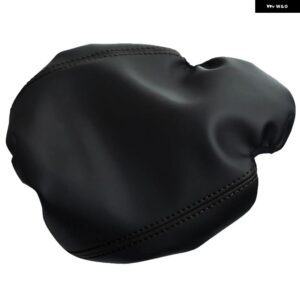 カーアクセサリー ランドローバー ディフェンダー 110 2020-2023 レザーセンター アームレスト パッド 肘 サポート カバー - all black