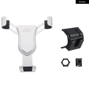 車 ダッシュボード コンソール エアベント マウント ブラケット スマートフォン ホルダー 携帯電話 スタンド トヨタ タコマ2016 - 20 - Silver