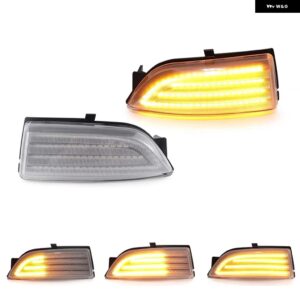 フォード エベレスト 2015-2019 レンジャー T6 2012-2019 LED サイドミラー ランプ アンバー サイド リアビュー ダイナミック ウィンカーライト - Clear Lens