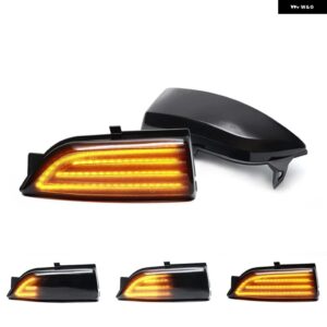 フォード エベレスト 2015-2019 レンジャー T6 2012-2019 LED サイドミラー ランプ アンバー サイド リアビュー ダイナミック ウィンカーライト - Smoked Lens