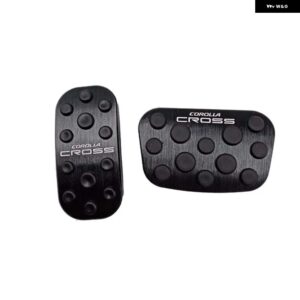 アクセルブレーキレストフットペダル トヨタ カローラクロス 内装 パーツアクセサリー 合金 - black