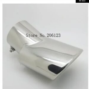 スバル アウトバック 2015-2017 クロームリアマフラー アウトレット テール パイプ エンドチップ 1個 - b