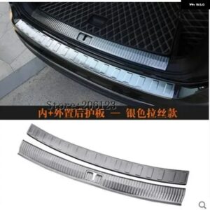 車用 外装 + 内装 リア トランク シルプレートカバー VW ティグアン 2017 - 23 - c