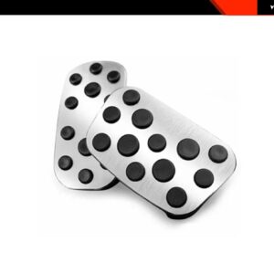 車用 合金 ペダル アクセル クラッチ ブレーキペダルカバー 2024年式 トヨタ プラド LC250 ランドクルーザー - Silver