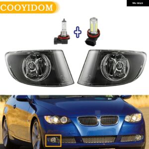 フロント バンパー フォグカーライト フォグランプ バルブ H8 12V 35W フォグライト BMW E92 2007-2013 63176937465 63176937466 フォグランプ アセンブリ - Left and Right