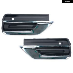 ボルボ XC90 2020 2021 車用 フロント バンパー フォグランプ ライト トリム カバー フレーム グリル リッド ベゼル フード フォグライト カバー 31663514 - Left and Right