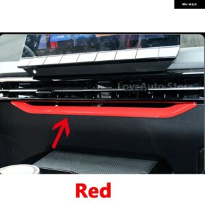 センター コンソール デコレーション シフト カバー アウトレット ブライトストリップ インテリア アクセサリーMG 4 MG4 EH32 ムーラン 2022 2023 - RED 1PCS