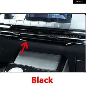 センター コンソール デコレーション シフト カバー アウトレット ブライトストリップ インテリア アクセサリーMG 4 MG4 EH32 ムーラン 2022 2023 - black-1pcs