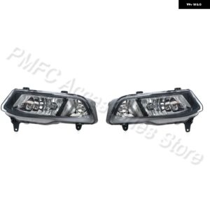 フロント バンパー フォグランプ カーライト フォグランプ アセンブリ 6C0941661D 6C0941662D VWポロ6C ハッチバック 2014 - 18 - 1 Left and 1 Right