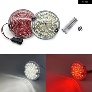 ランドローバー ディフェンダー 1983-2016 カラフルレンズ LED アップデート コンプリートライトキット フロントリア インジケーター ライト テールランプ L - 2Pcs Fog Reversing