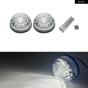 ランドローバー ディフェンダー 1983-2016 カラフルレンズ LED アップデート コンプリートライトキット フロントリア インジケーター ライト テールランプ L - 2Pcs Front Position