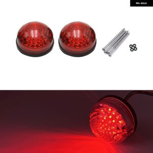 ランドローバー ディフェンダー 1983-2016 カラフルレンズ LED アップデート コンプリートライトキット フロントリア インジケーター ライト テールランプ L - 2Pcs Rear Brake