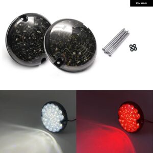 ランドローバー ディフェンダー 1983-2016 スモークレンズ アップグレード コンプリートキット LED リアテールランプ フォグランプ リバースフロントサイド - 2Pcs Fog Reversing