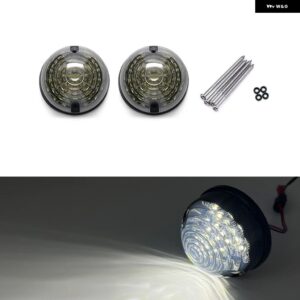 ランドローバー ディフェンダー 1983-2016 スモークレンズ アップグレード コンプリートキット LED リアテールランプ フォグランプ リバースフロントサイド - 2Pcs Front Position