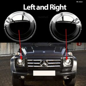 車用 ヘッドライト カバー ランプシェード ヘッドランプ レンズ カバー ブライトシェル メルセデス G クラス W463 AMG G63 G55 G65 Gワゴン プッチ G 07-18 - Left and Right
