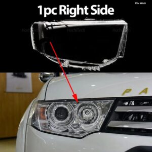 三菱 パジェロ スポーツ 2013 2014 2015 車用 ヘッドライト カバー ランプシェード 防水 ブライトシェルカバー ランプ クリアレンズ カバー - 1pc Right Side