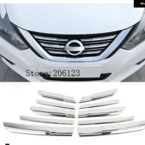 日産 アルティマ ティアナ 2016 2017 2018 ステンレス フロントミドル グリル グリル モールディング ガーニッシュカバー トリム 6個 - F
