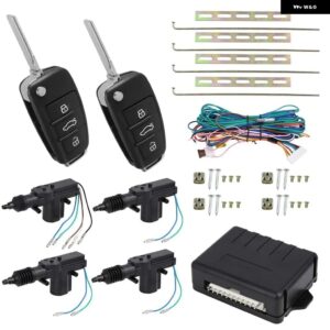 12V 汎用 10ピン セントラ ルロック433MHZ 4ドアロック システム ドアキーレスエントリー システム 2 リモコン とアクチュエータ付き - 3 button keyblade