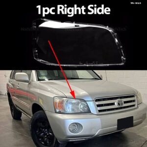 トヨタ ハイランダー XU20 2004 2005 2006 車用 ヘッドライト カバー ランプシェード 防水 ブライトシェルカバー ランプ クリアレンズ カバー - 1pc Right Side