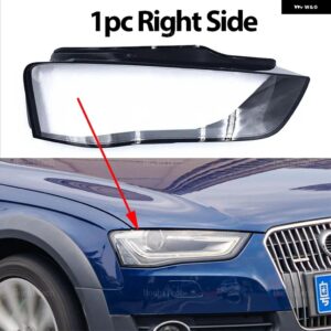 ヘッドライト ランプシェード クリア ヘッドライト レンズ ヘッドランプ ハウジング カバー レンズ ライト アウディ A4 8K B8.5 2013 2014 2015 - 1pc Right Side
