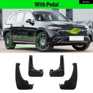 メルセデス ベンツ GLC 2023 2024 フェンダー マッド フラップ スプラッシュガード マッドガード カーアクセサリー - With PEDAL