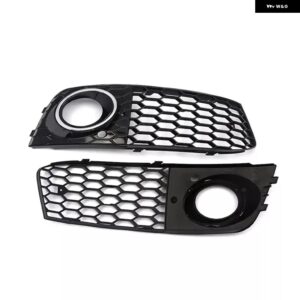 2個 車用 フォグランプ フレーム フロント バンパー フォグランプ カバー アウディ A4 B8 RS4 2009-2012 8KD807682 8KD807681 - chrome ring