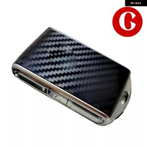 車用 合金 交換用キーフォブカバー シェルケース ボルボ ポールスター 1 ポールスター 2 - carbon black