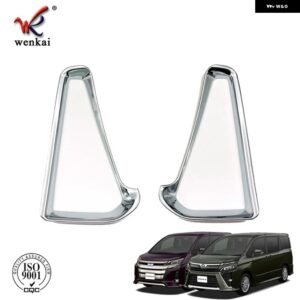 トヨタ ノア/ヴォクシー 80 2014 - 16 リア フォグランプ カバー フレーム ステッカー カーアクセサリー スタイリング ABS - Silver