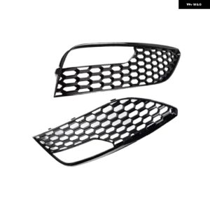 アウディ A3 2012 2013 2014-2016 フロント バンパー フォグランプ カバー フォグランプ グリル ハニカムメッシュ フォグランプ ベゼル 8V3807681 8V3807682 - with hole