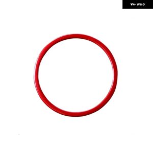 マツダ3 6 CX3 CX-3 CX-5 CX5 CX8 CX 9 アクセラ 2017 2018 アクセサリー カー ステアリングホイール トリム サークル スパンコール カバー ステッカー - red