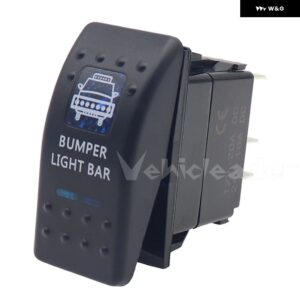 ホーン カー ボート SPST モーメンタリー ロッカー トグルスイッチ ブルー LED 5ピン オン オフ 12V 20A 24V 10A CARLING ARB NARVA 4X4 スタイル - BUMPER LIGHT BAR