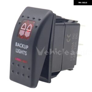 ホーン レッド LED 12V /24V LED ライトバー ストロボライト ロッカースイッチ 5ピン オン/オフ 防水 車 ボート マリン ヨット - BACKUP LIGHTS