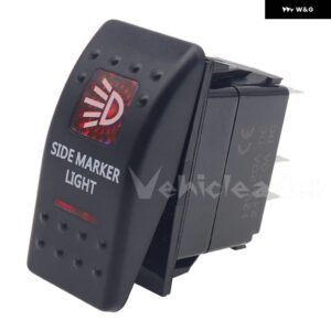 ホーン レッド LED 12V /24V LED ライトバー ストロボライト ロッカースイッチ 5ピン オン/オフ 防水 車 ボート マリン ヨット - SIDE MARKER LIGHT