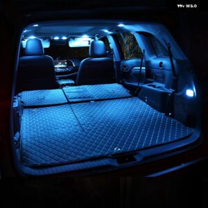 ホンダ HR-V HRV ヴェゼル 2014-19 4個 12V 車用 LED 電球 キット 室内読書灯 トランク ライト アクセサリー - Lce Blue