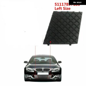 ブラック 左+右 車フロント バンパー アンダーメッシュ グリル プレート トリム カバー BMW E60 E61 M スポーツ 51117897186 51117897184 バンパー カバー - Left