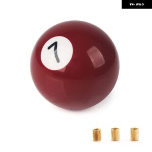 ブラック8ボールギアノブ/ショート シフター ノブ 汎用 カーアクリルブラック8ボール用 - Brown 7