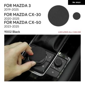 マツダ3 アクセラ BP 2019-2024 2025 CX-30 2020-2025 CX-50 2023-2025 車用 セントラ ル コントロール マルチメディアノブ トップ スエード トリム - Black LHD RHD
