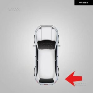 メルセデス ベンツ B クラス W245 リア バンパー クロームストリップ OEM 1698851921 1698852021 - R