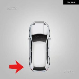 メルセデス ベンツ B クラス W245 リア バンパー クロームストリップ OEM 1698851921 1698852021 - L