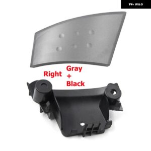 プジョー 107 トヨタ アイゴ シトロエン C1 2005-2009 車用 グレー インナーハンドルカバー ドアバックル ハンドカバー ドア アームレスト ベース ブラック - RH Cover and Base