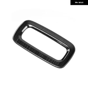 ボルボ XC60 2018-24 2025 アクセサリー ステンレス カーリア トランク スイッチ ボタン カバー トリム - black