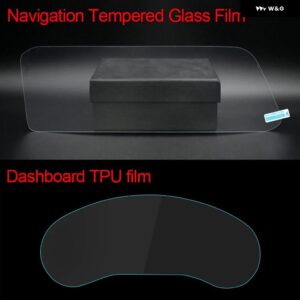 マツダ3 BP CX-30 CX30 2019-23 カーナビゲーションスクリーン 強化ガラスフィルム ダッシュボード TPU ステッカー アクセサリー - GPS and Dashboard